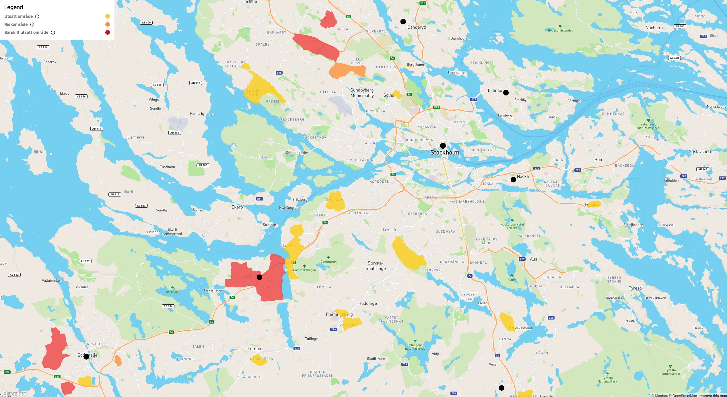 Sweden Crime Map